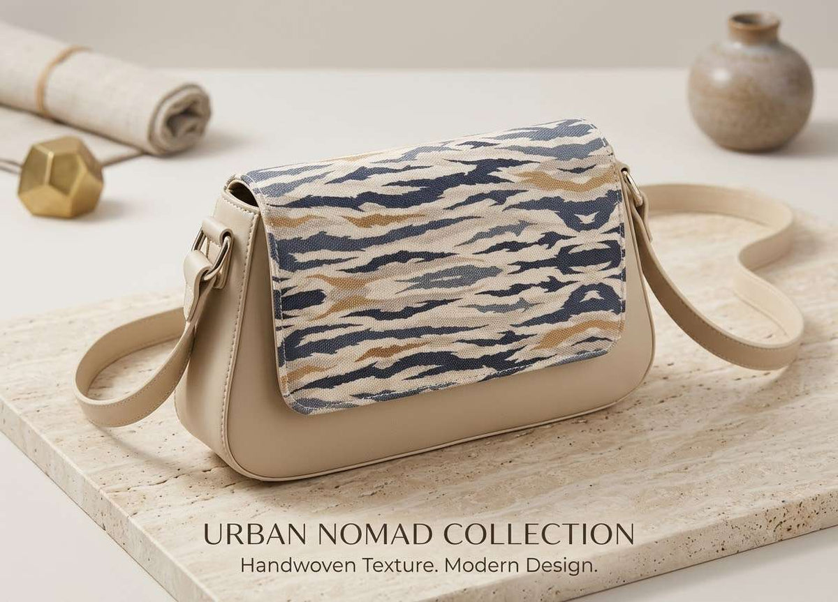 Handmade artisanal patterned crossbody bag for women - Zygo Store Pakistan
