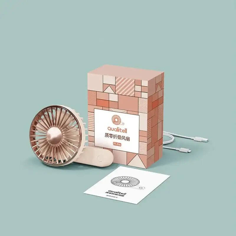Qualitel mini USB rechargeable personal cooling fan - Zygo Store Pakistan