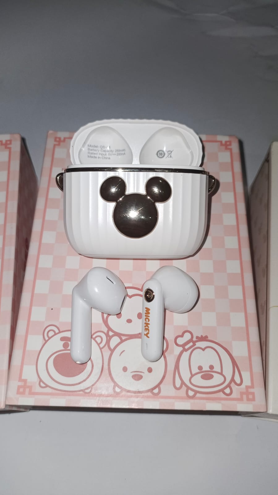 Disney QS-16 Wireless Bluetooth Earbuds – TWS Bluetooth 5.3 with Deep Bass & Charging Case