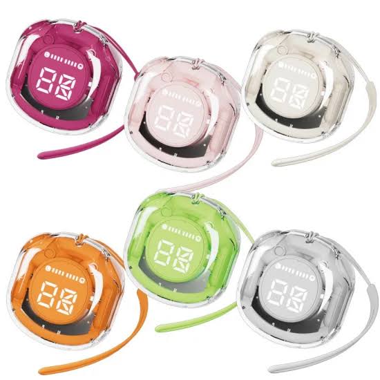 Transparent TWS wireless earbuds with LED digital display - Zygo Store Pakistan