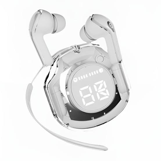 Transparent TWS Wireless Earbuds with LED Digital Display