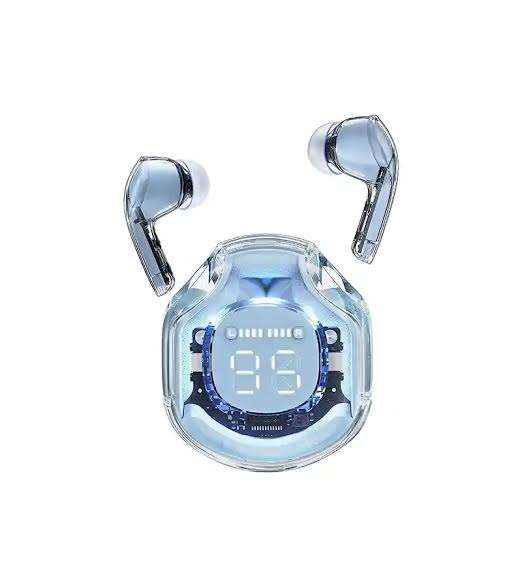Transparent TWS wireless earbuds with LED digital display - Zygo Store Pakistan
