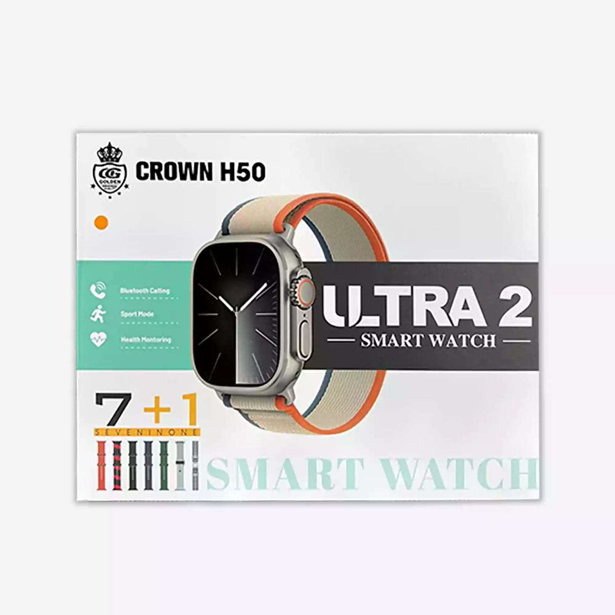 7-in-1 Smart Watch with interchangeable straps Bluetooth calling - Zygo Store Pakistan