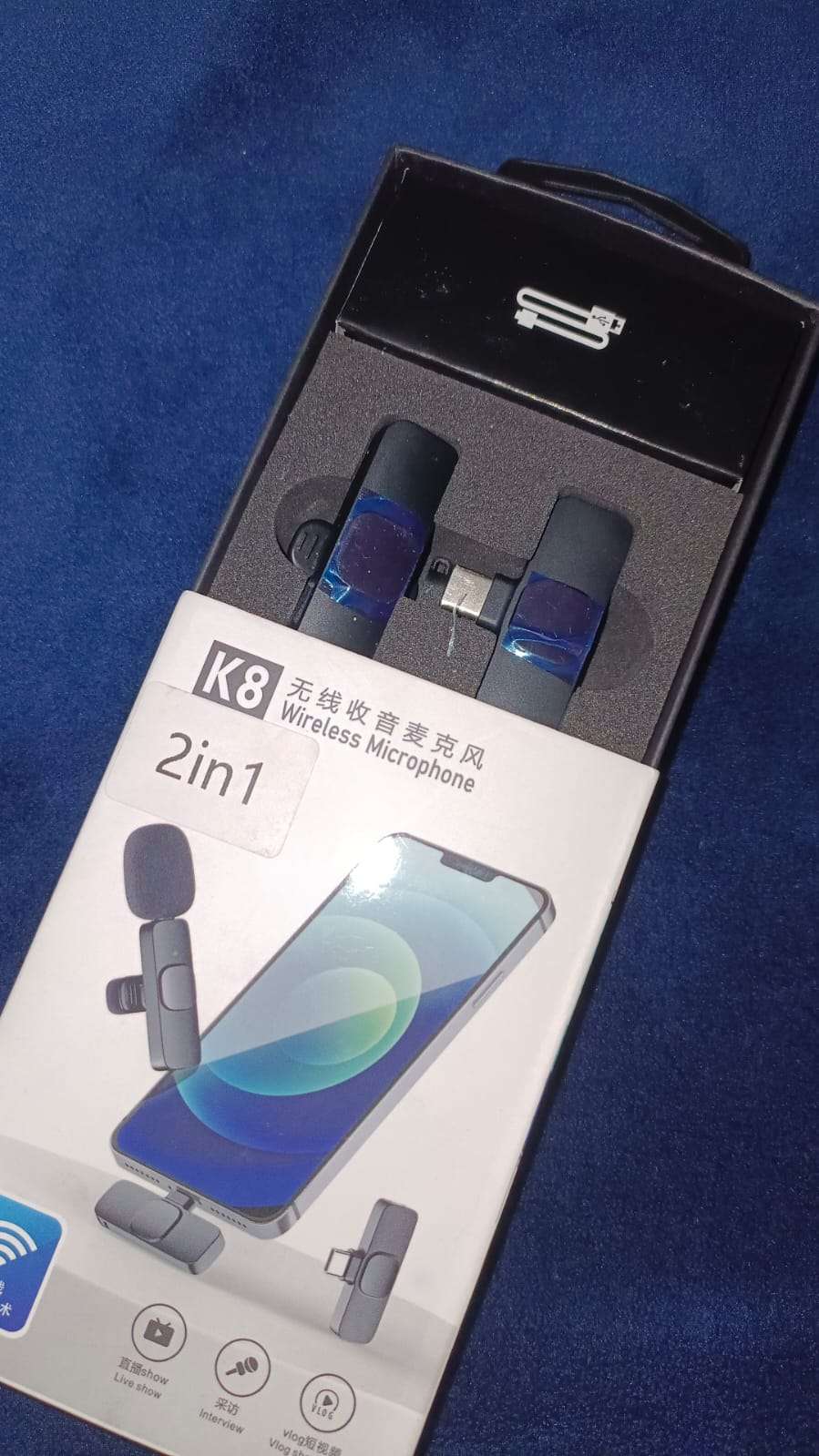 K8 wireless lavalier clip-on microphone noise reduction - Zygo Store Pakistan