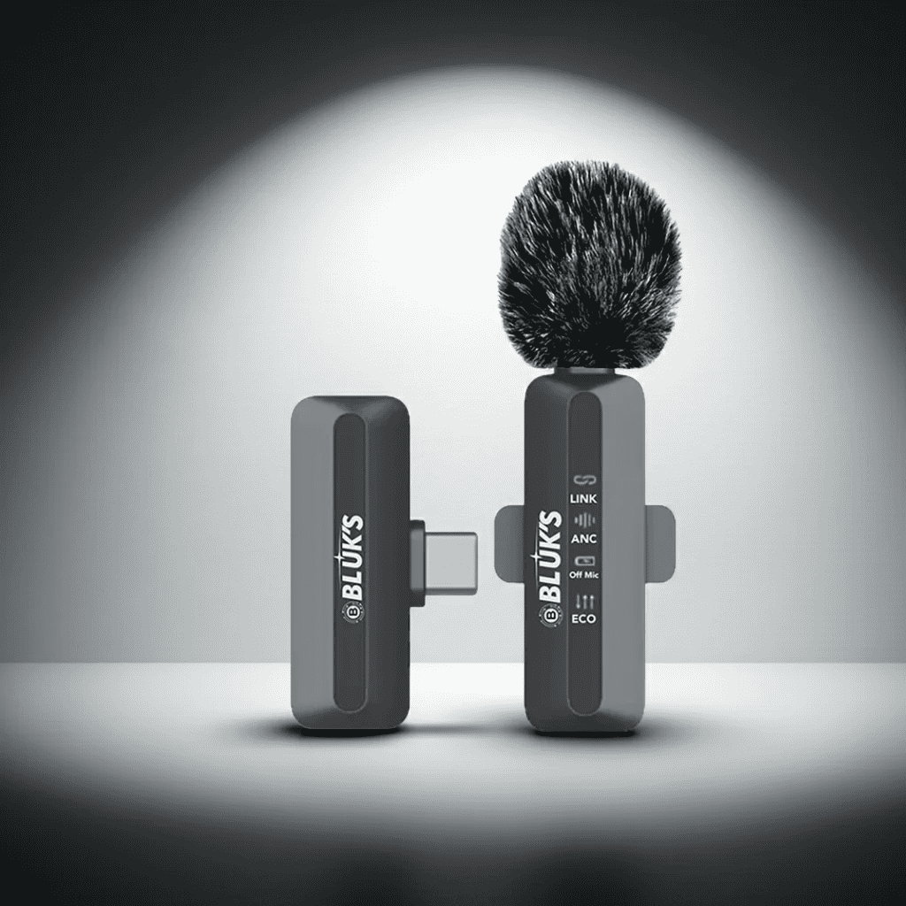 BLUK'S BX-115 wireless lavalier ANC clip-on microphone - Zygo Store Pakistan