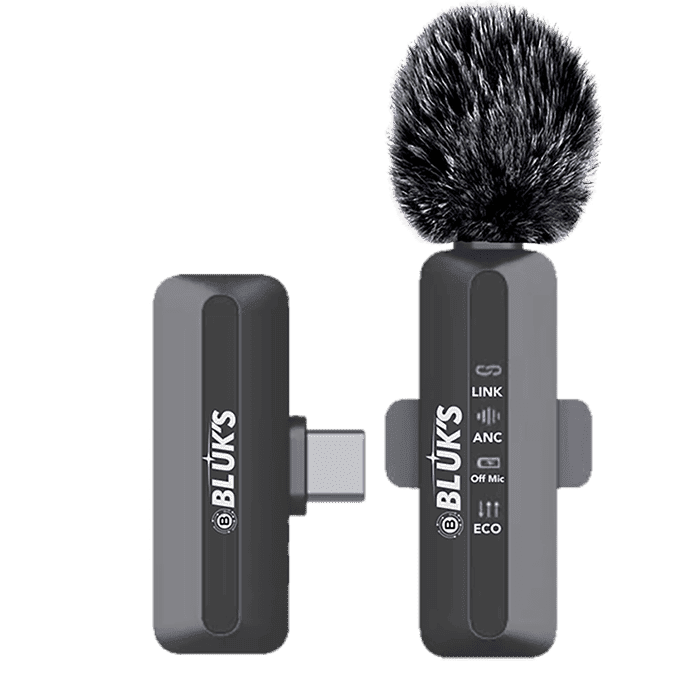 BLUK'S BX-115 wireless lavalier ANC clip-on microphone - Zygo Store Pakistan