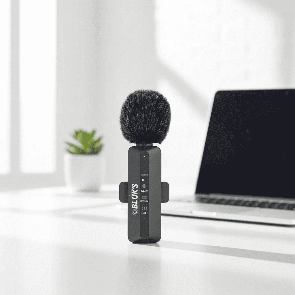 BLUK'S BX-115 wireless lavalier ANC clip-on microphone - Zygo Store Pakistan