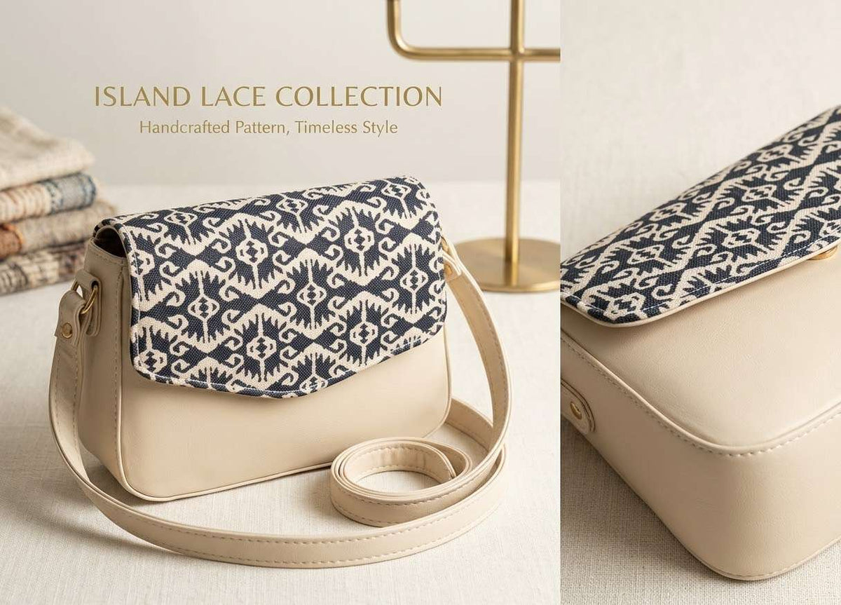 Handmade artisanal patterned crossbody bag for women - Zygo Store Pakistan