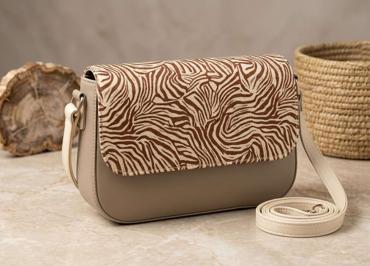Handmade artisanal patterned crossbody bag for women - Zygo Store Pakistan