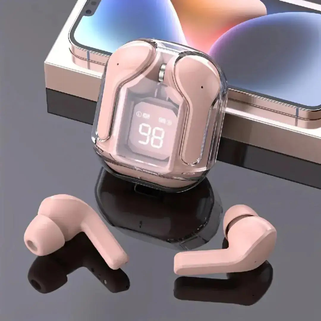Wireless Bluetooth 5.3 Earbuds with Noise Cancellation & Fast Charge