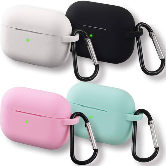 Premium Silicone Case for Wireless Earbuds – Shockproof Protective Cover with Keychain