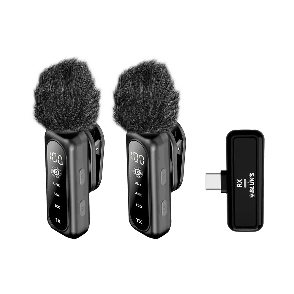 BX-119 Voxnix-Pro dual wireless lavalier mic system - Zygo Store Pakistan