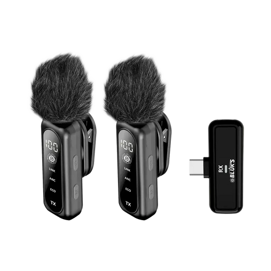 BX-119 Voxnix-Pro dual wireless lavalier mic system - Zygo Store Pakistan