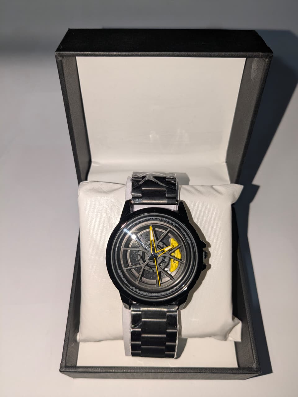 Luxury Rotating Wheel Dial Quartz Watch – Premium Stainless Steel Analog Wrist Watch