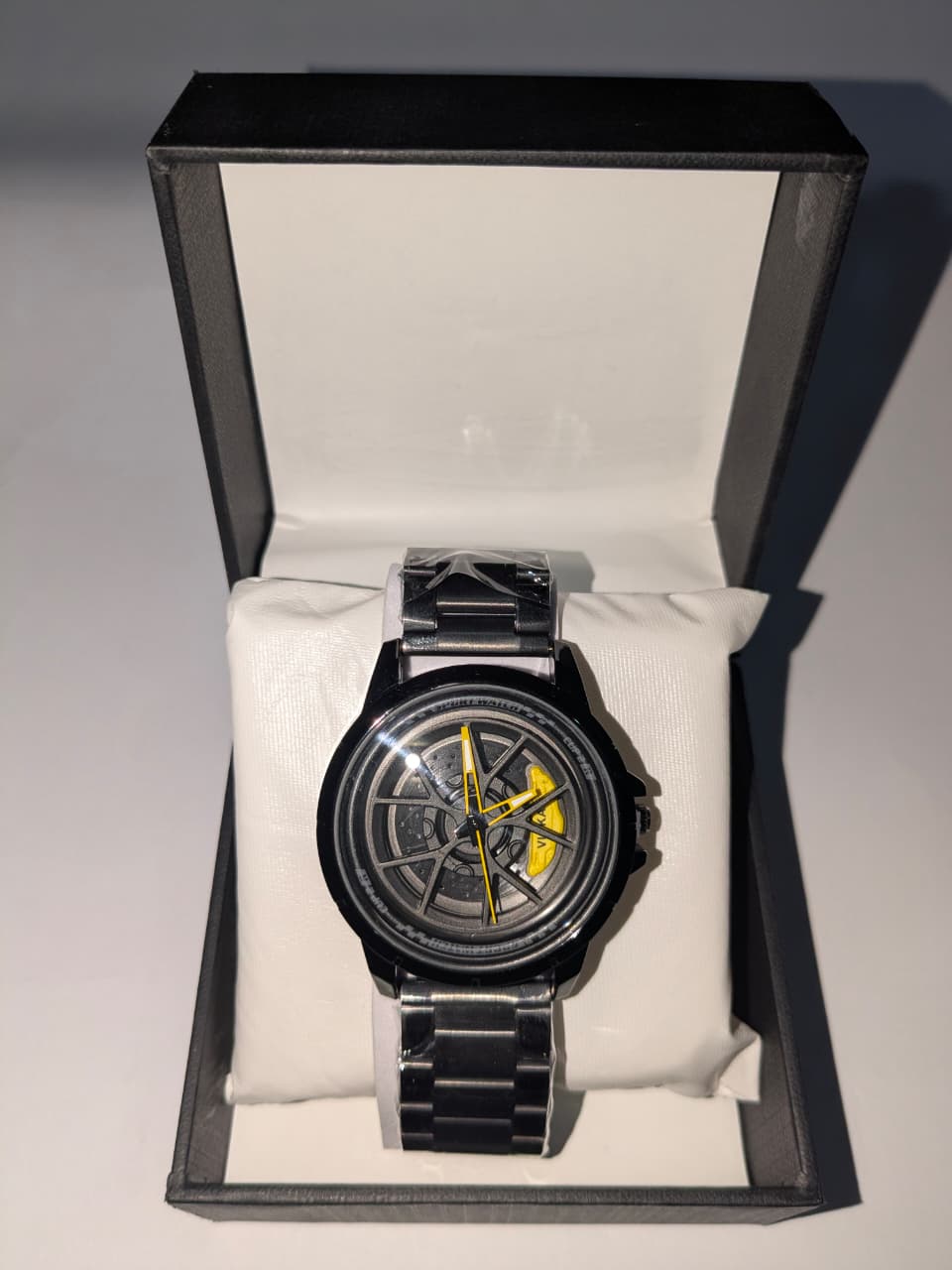 Luxury Rotating Wheel Dial Quartz Watch – Premium Stainless Steel Analog Wrist Watch