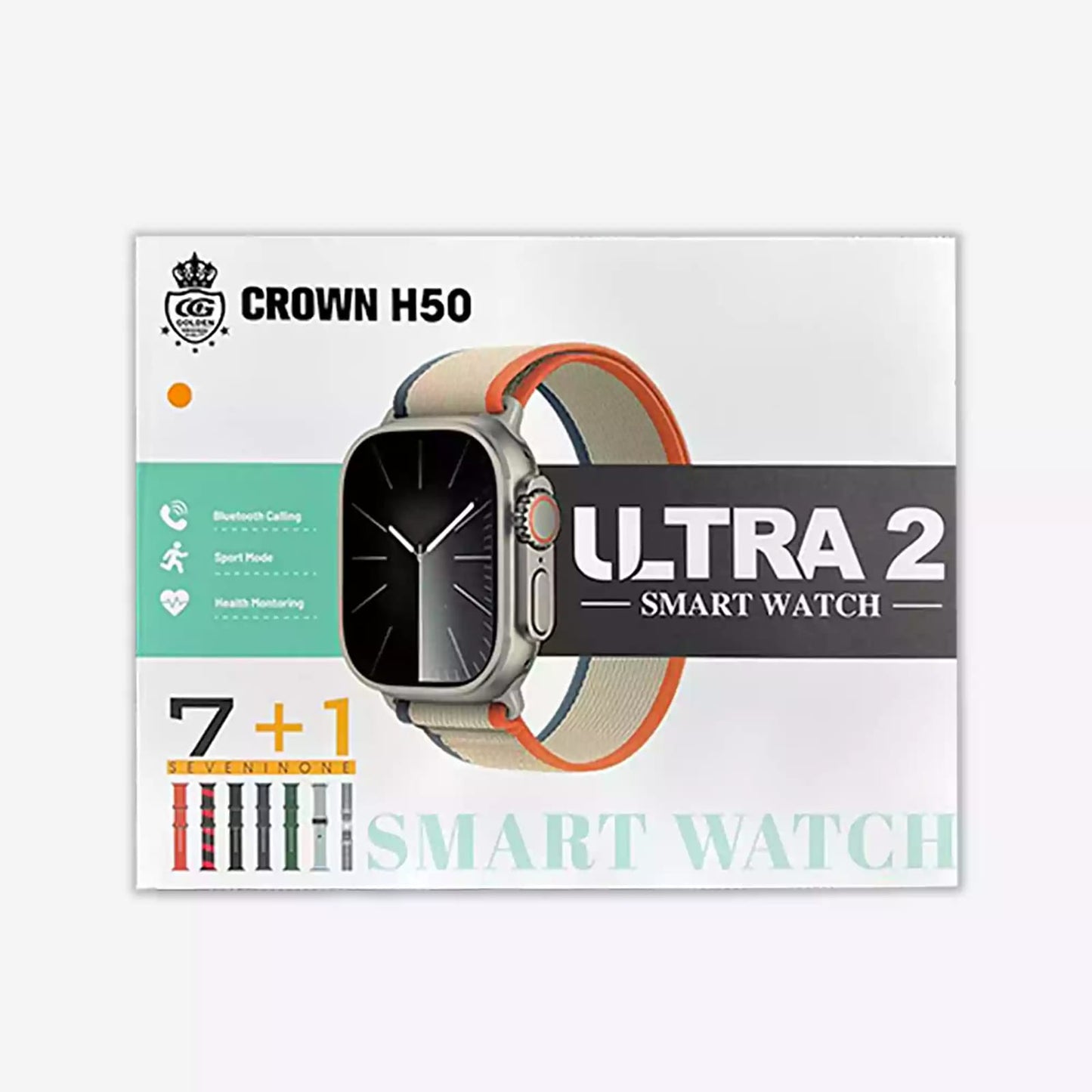 7-in-1 Smart Watch with Interchangeable Straps – Bluetooth Calling Fitness Smartwatch for Android & iPhone