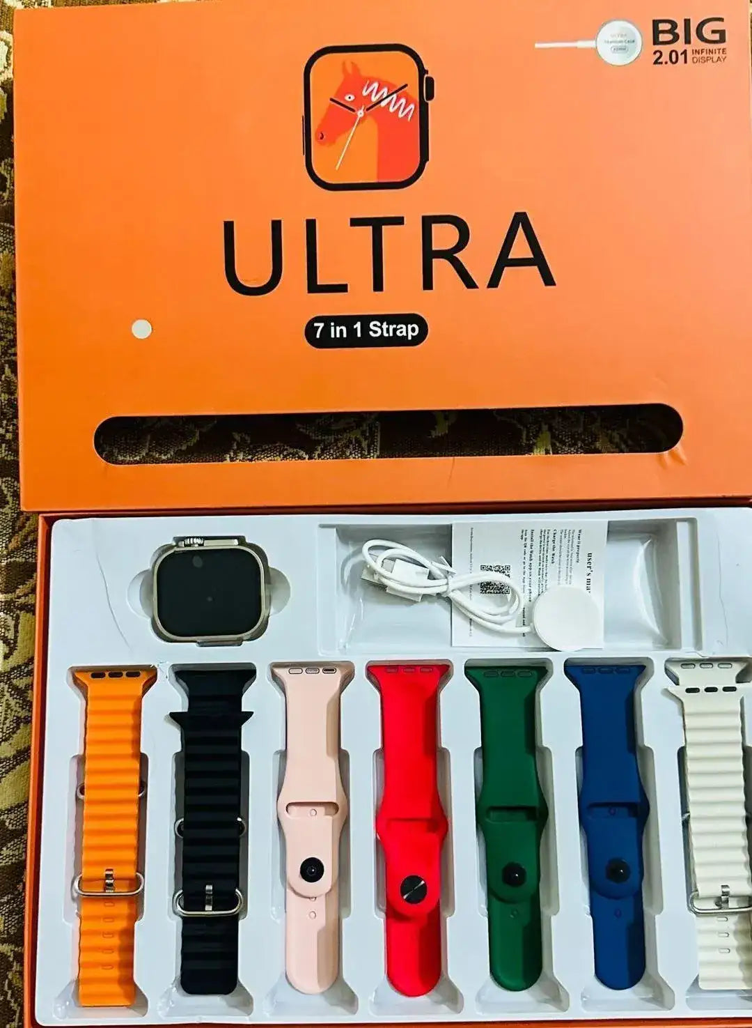Combo Deal – Ultra 7-in-1 Straps Smart Watch + Wireless Earbuds